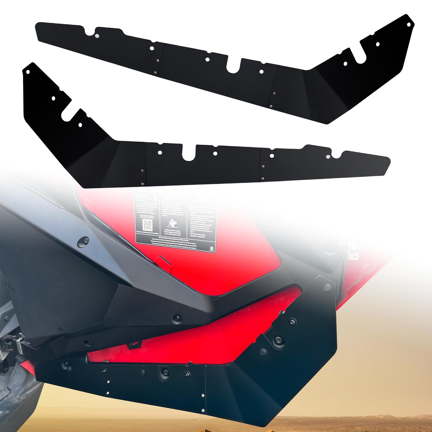 Photo 1 of CUSAUTV Lower Door Panels Insert Kit for RZR PRO XP, Lower Door Valance Compatible with Polaris RZR PRO XP 2020-2023 / RZR PRO R/RZR Turbo R 2022 for 2-seat
