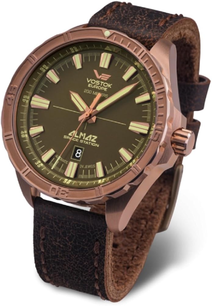 Vostok Europe Mens Automatic Watch Almaz Bronze NH35A320O516 Amazon