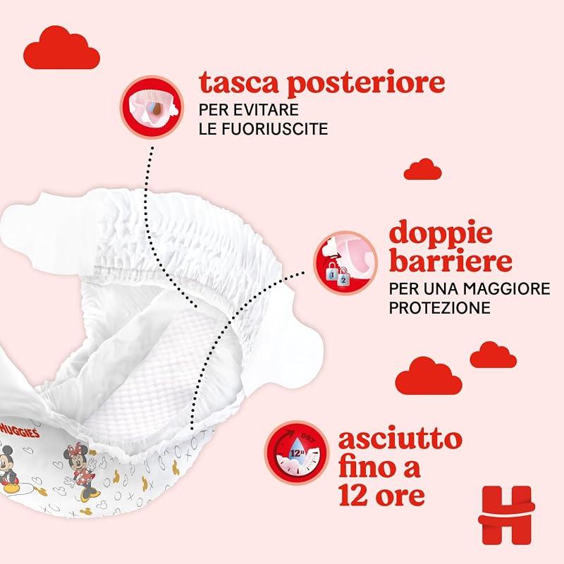 Little Movers, 168 Pannolini Taglia 3 (4-9 Kg), Pacco Scorta