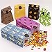 OurWarm 60pcs Halloween Party Treat Bags Paper Gift Bags, Party Favor Goody Bags with Trick or Treat Stickers for Halloween Party Decorations Supplies