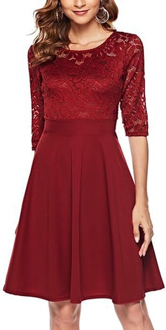 vestido de renda no joelho