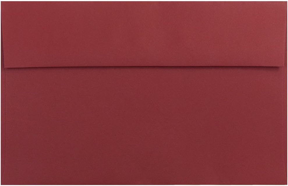 JAM PAPER A10 Premium Invitation Envelopes - 6 x 9 1/2 - Dark Red - 50/Pack