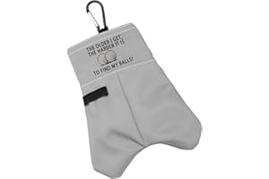 BLUPARK Funny Golf Ball Storage Bag for Grandpa Dad The Older I Get The Harder It is to Find My Balls Golf Ball Pouch
