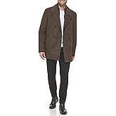 Kenneth Cole Men's Double Breasted Peacoat With Full Zip Bib
