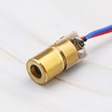 OTOTEC 20PCS 5V 650nm Red Dot Laser Diode Head 5mW < 6mm OD 75mm Leads view 5