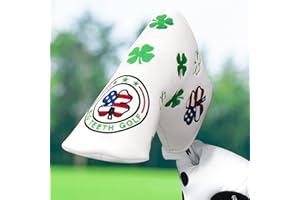 BIG TEETH Golf Blade Putter Cover Headcover Club Protector Magnetic Bar Closure Lucky Putter Cover Compatible with Scotty Cameron Taylormade Odyssey