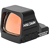 HOLOSUN 407/507COMP Series 6 MOA Dot or CRS 2 MOA Dot & 8/20/32 MOA Circle Reflex Pistol Sight with Large Objective Lens - Durable Shake-Awake Aluminum Handgun Sight