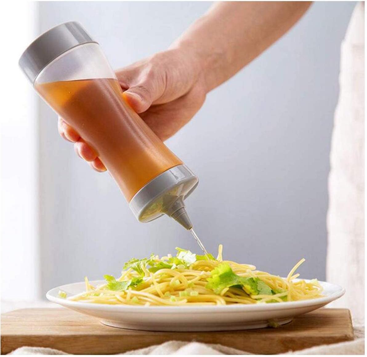 Biluer 3PCS Squeeze Bottle Botella de Salsa Dispensador de Botellas de