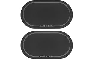 safycaby 2 PCS Bass Drum Double Pedal Patch Self-Adhesive Bass Drum Pedal Sticker Kick Drum Patch for Kick Drum Percussion Accessories (Black)