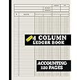 Accounting Ledger Book: with 120 Pages and 4 Columns, your ultimate solution for meticulous and effortless financial management,: transaction history ... (Accounting Ledger Books by Hope Allen)