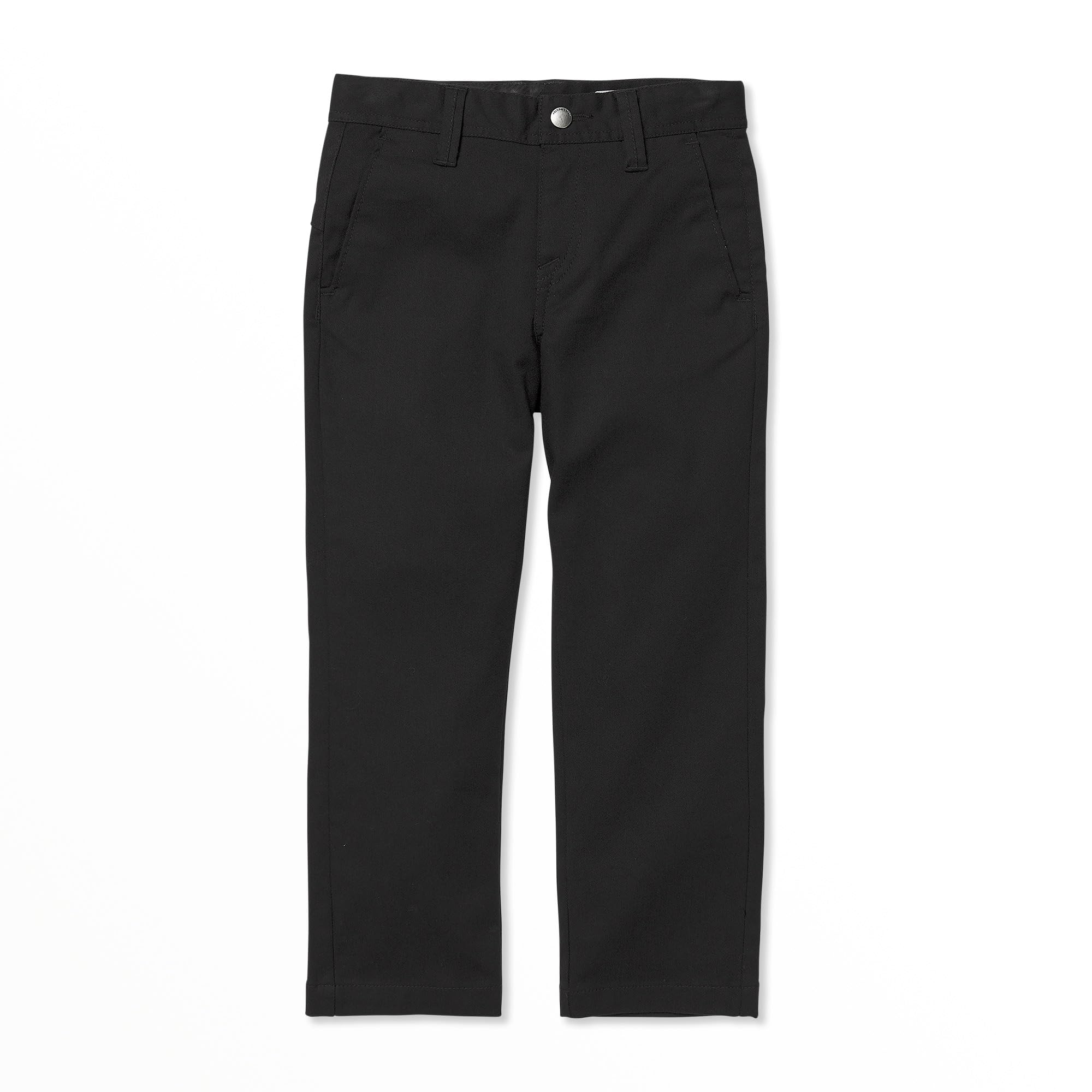 Volcom Frickin Modern Stretch Chino Pant (Big Little Boys Sizes), Black 1, 2T