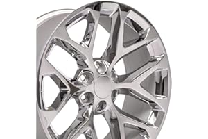 OE Wheels LLC 22 inch Rim Fits 6x139.7 Silverado Suburban Tahoe Sierra Yukon Escalade CV98B 22x9 Chrome Wheels Hollander: 5668