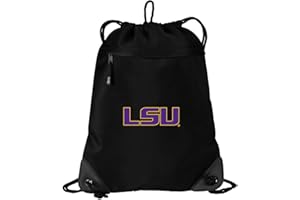Broad Bay LSU Tigers Drawstring Bag LSU Cinch Pack Backpack UNIQUE MESH & MICROFIBER