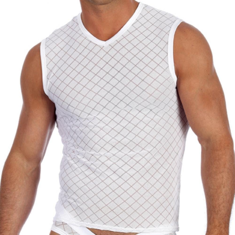 men's sleeveless v neck t shirts for sale