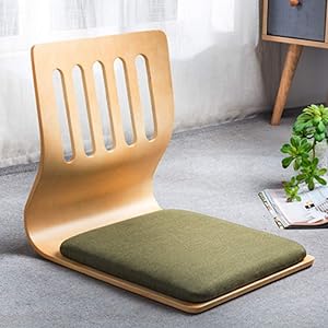 Game Chairs,Living Room Chair Japanese Legless Chair Bay Window Backrest Chair Lazy Chair Cushion,Floor Chair Lazy Sofa Game Meditation Floor Seating Floor Chairs with Back Support for Adults (I)