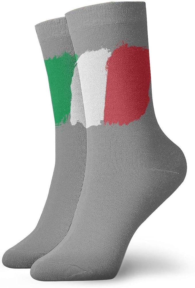 Italia Italy Italian Flag Socks Unisex Crew Socks Funny Socks Amazon