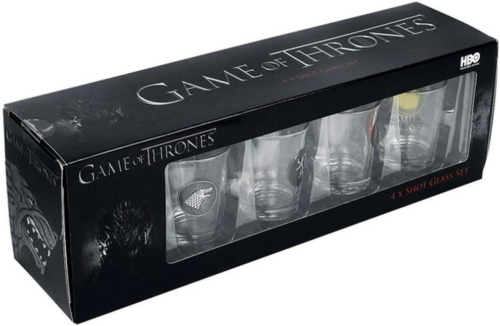 Game Of Thrones - Vasos de chupitos (Pack de 4) (One Size): Amazon.es: Hogar