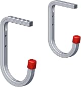Home Smart 2x 50kg Bike Storage Hooks Wall Ceiling Mount Garage Shed Ladder Tool view 2