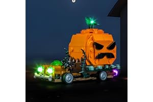 Brickshining LED Lighting Compatible with Lego 40822 Jack-O'-Lantern Pickup Truck, Light Kit Compatible with Lego Halloween 40822,NOT Included The Model Set - JUST Lights
