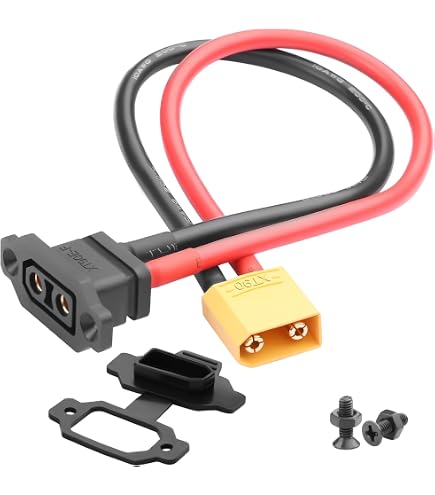 Rallonge XT90 Mâle-femelle 2 Mètres, Câble 10AWG, Pour Batterie Lipo RC, Drone, Avion Modèle