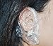 100PCS 3.4 '' Diameter Transparent Disposable Waterproof Plastic Ear Caps Ear Protection Ear Protector Cover Earmuffs for Hair Dye Bath Shower