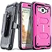 COVRWARE Samsung Galaxy J3 / Galaxy Amp Prime / Express Prime - [Aegis Series] Heavy Duty Full-body with Built-in [ Screen Protector ] Rugged Holster Armor Case & Belt Swivel Clip [Kickstand] - Pink