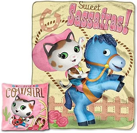 Disney Junior Sheriff Callie's Wild West Pillow & Super Soft Plush Throw Set