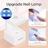 Modelones 8-in-One Nail Builder Gel Kit with Mini Lamp 6 Colors Pink Clear view 7