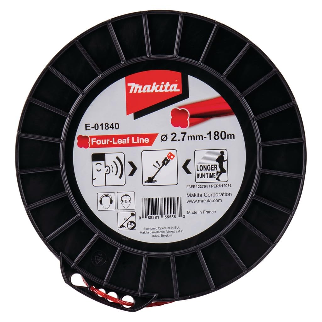 Makita E-01840 Strimmer Line Four Leaf 2.7 mm x 180 m