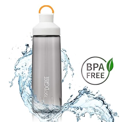 Tritan Trinkflasche “twinBottle“ - 700ml, 1l | Sportflasche mit Neuartiger 2-Wege-Öffnung | BPA Frei
