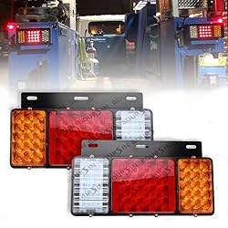 Boursin 12V 44 LEDs Tail Lights (Iron Plate) Fit