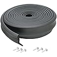 M-D Building Products 03723 9 ft. Black Rubber Garage Door Bottom Seal