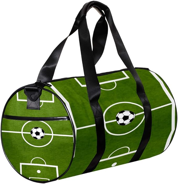 Small Travel Duffel Bag Soccer Field Sports Gym Bag, Canvas Luggage Bag Sports