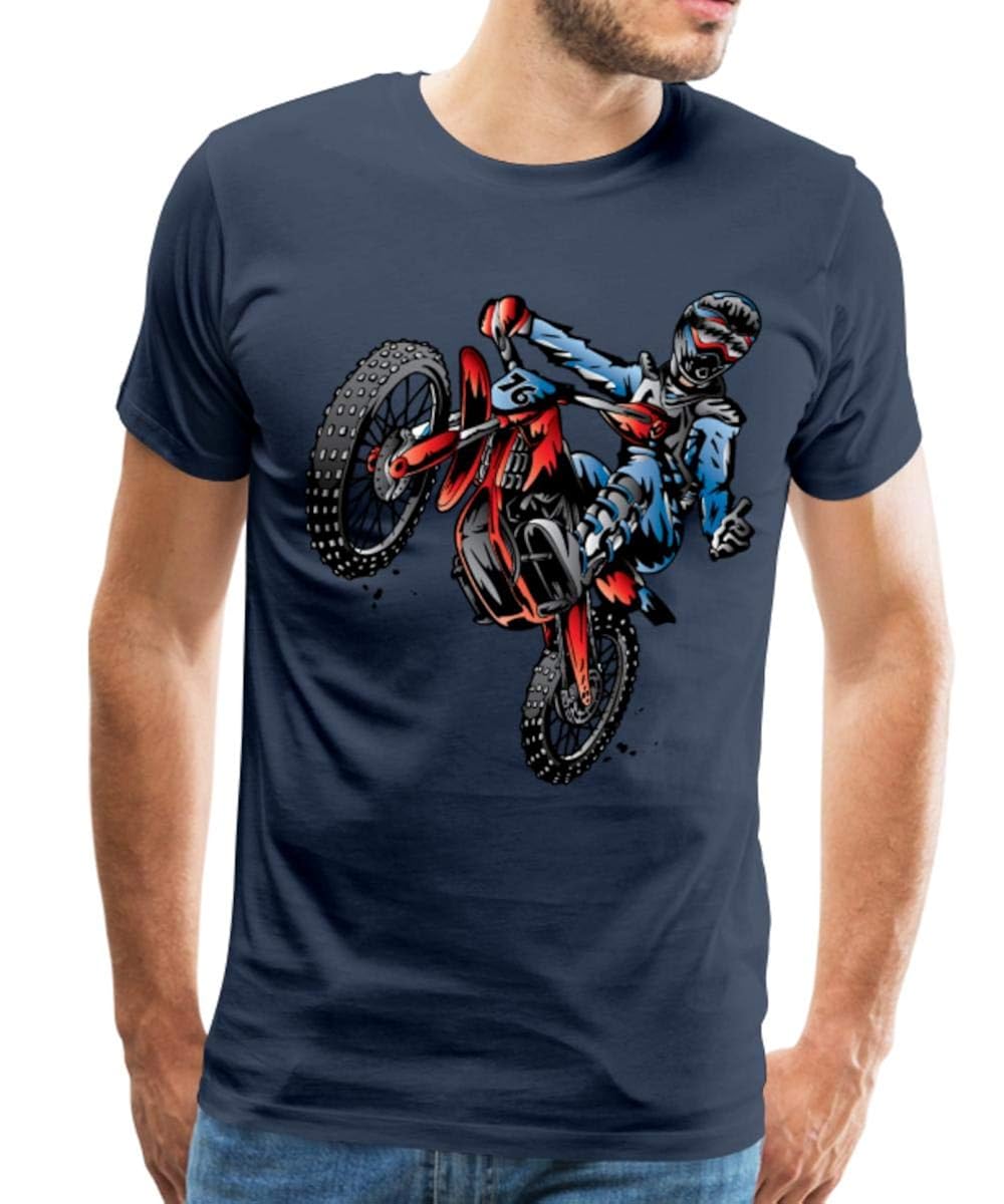Motocross Dirt Bike Stunt Rider S Premium T Shirt Kitilan