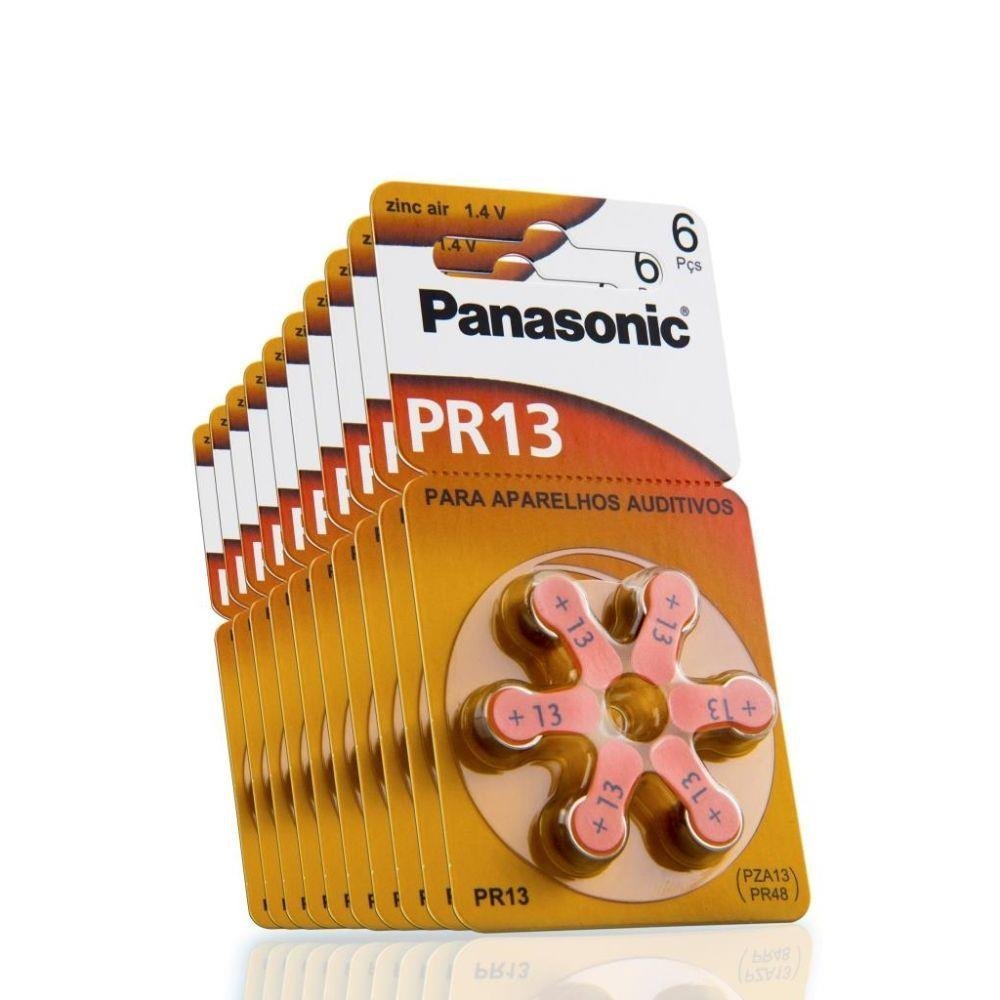 Panasonic Hearing Aid Batteries Size 13, 60pcs + Keychain