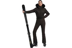 GSOU SNOW Ski Suit Women Snowsuit Slim One Piece Jumpsuit Snow Jackets Waterproof Winter Windproof Outdoor Sports Warm