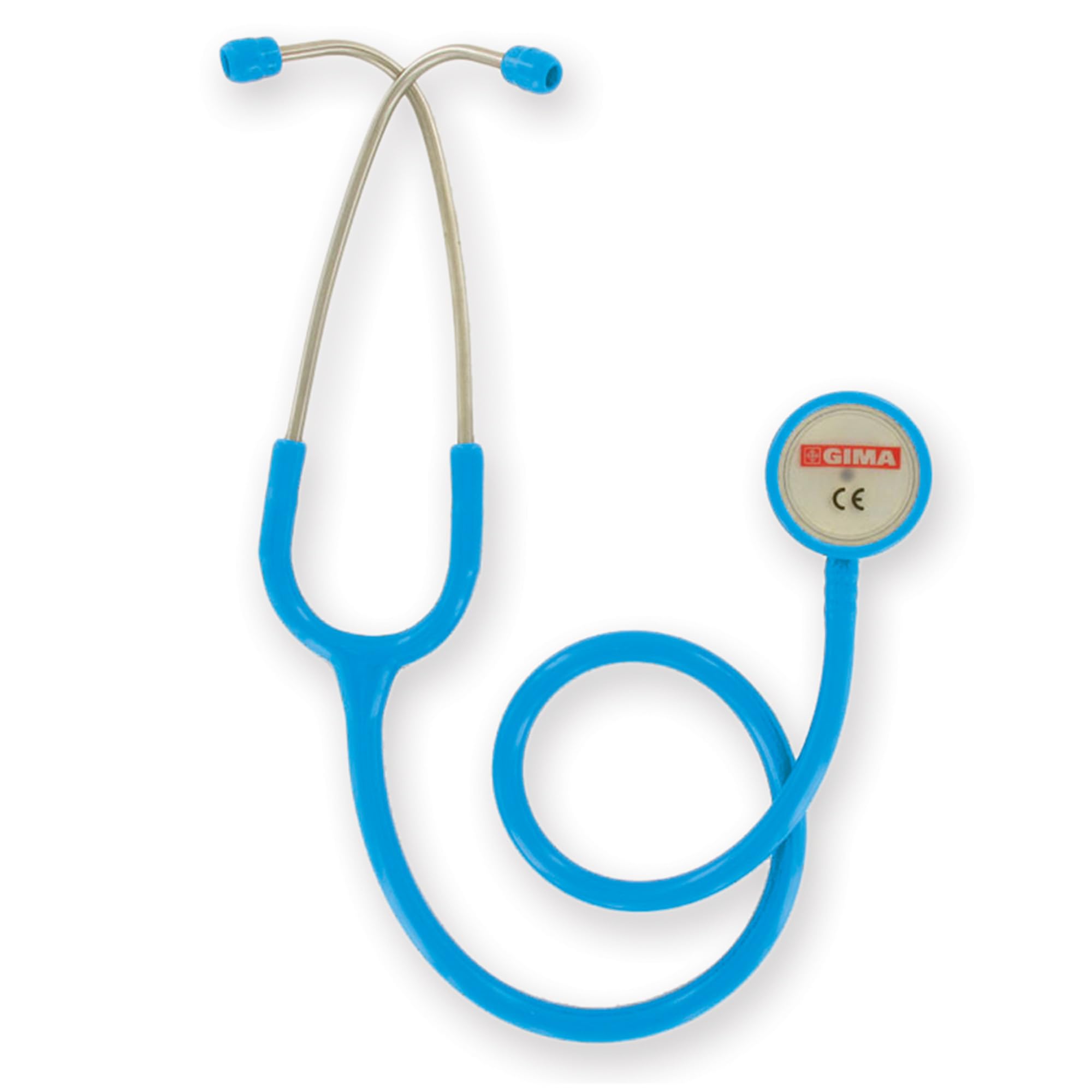 Gima - Classic Dual Head Stethoscope, Light Blue Tube Colour, Littmann Type Stethoscope, Professional Stethoscope., 32533