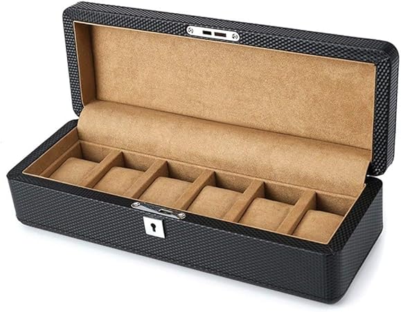 WCJ Caja de Pulsera de joyería de Regalo de Alta Gama Caja de Reloj 6 Rejillas