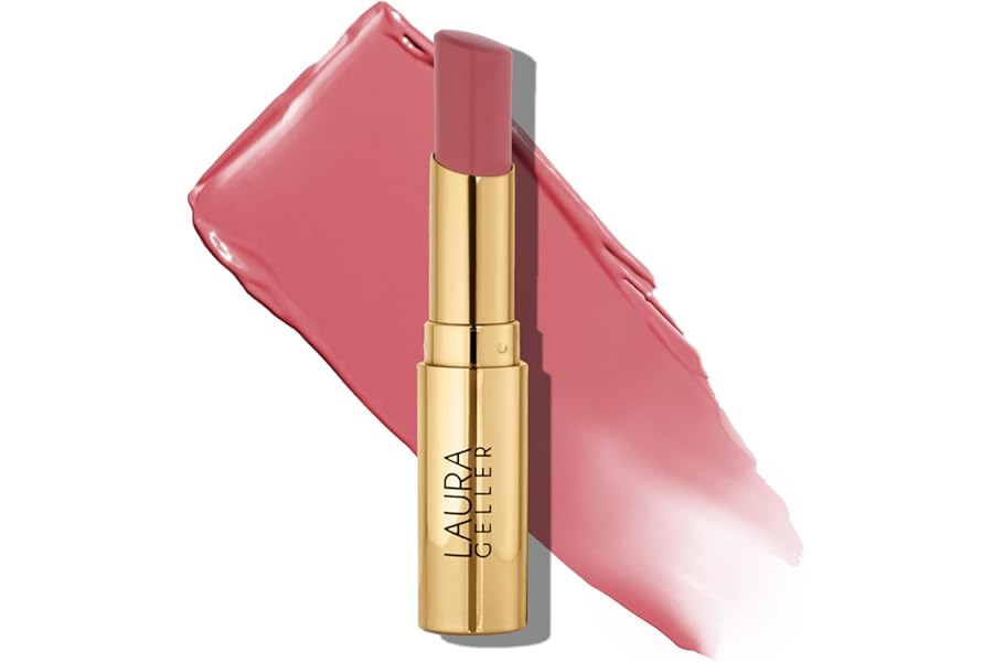 LAURA GELLER NEW YORK Jelly Balm Moisturizing Tinted Lip Balm – In the Buff – Hydrating Vitamin E – Semi-Shine Finish