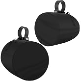 2 Packs Boat Speaker Cover, 900D Marine Wakeboard Tower Speaker Cover | Marine Speaker Cover Waterproof, UV Resistant, Dustproof Outdoor Speaker Covers(Black, H 8" x W 8" x D 9")