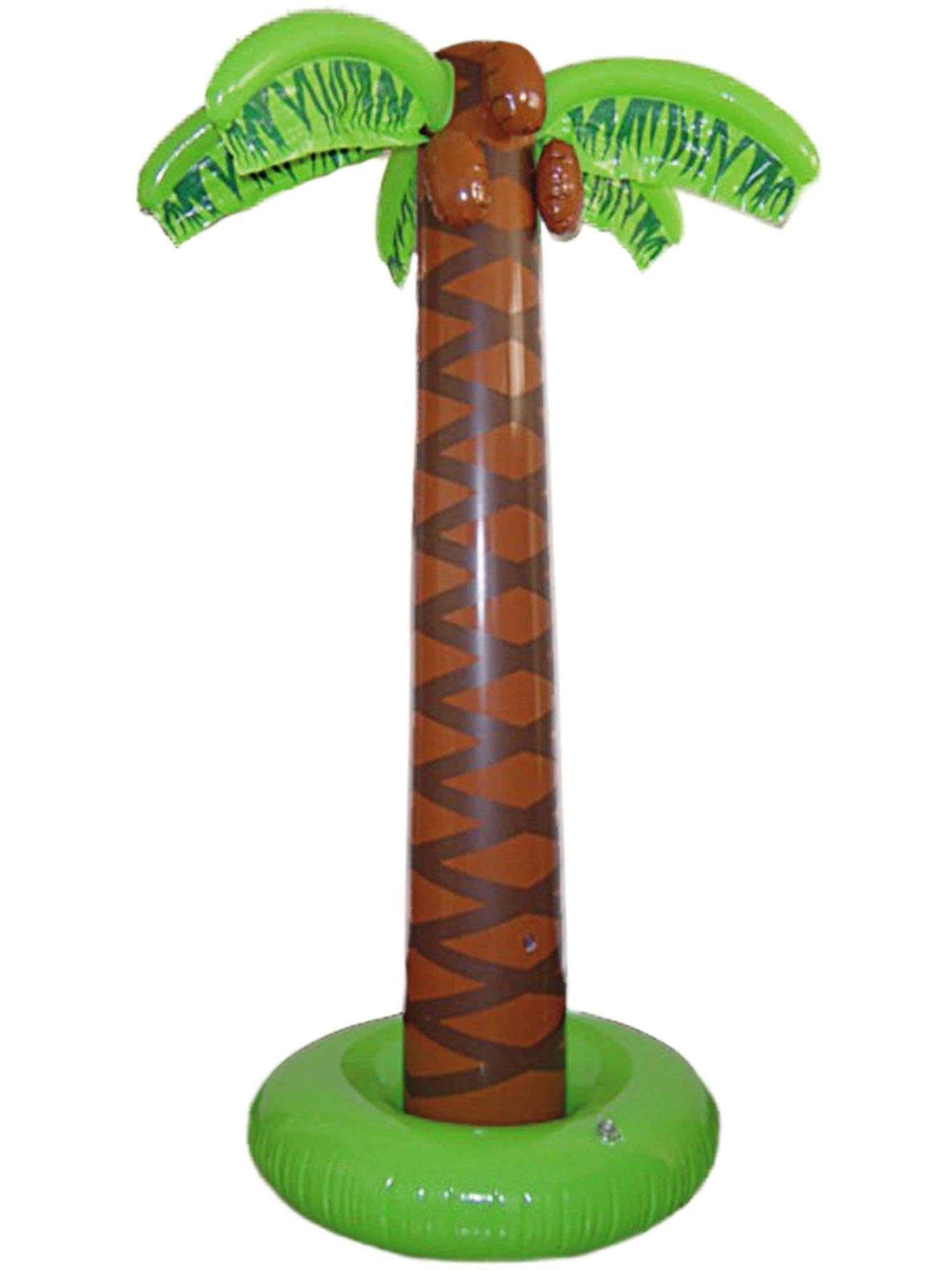 Smiffys Palm Tree, Brown 165cm Approx, Inflatable, Hawaiian Luau Fancy Dress, Hawaiian Dress Up Accessories Halloween