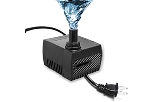 LUTI 4W 40GPH Mini Submersible Water Pump, Small Fountain Pump for Ponds, Aquariums, Fish Tanks, Tabletop Fountains, Pet Fountains, Indoor and Outdoor Water Features