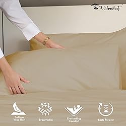 URBANHUT 1000 Thread Count 100% Solid Cotton Twin