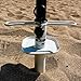 Beach Umbrella Sand Anchor Metal & Beach Bag - by USA Sand Anchors -Best For Spike,Base,Sand Grabber,Stand,Tommy Bahama Umbrellas-Twist In Ground- #1 Rated Best Sand Screw