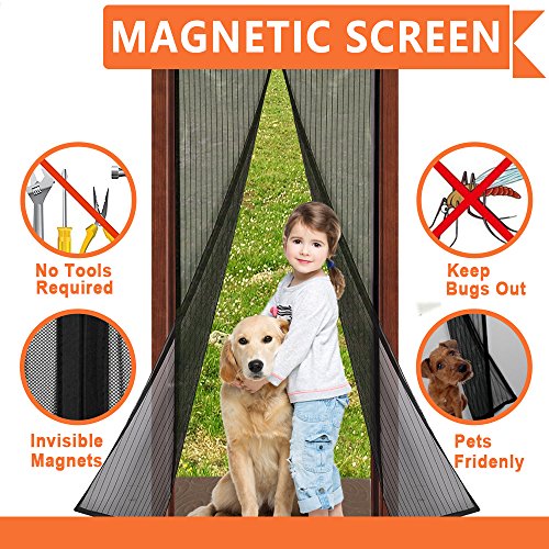 Magnetic Screen Door. Fits Door Openings up to 34