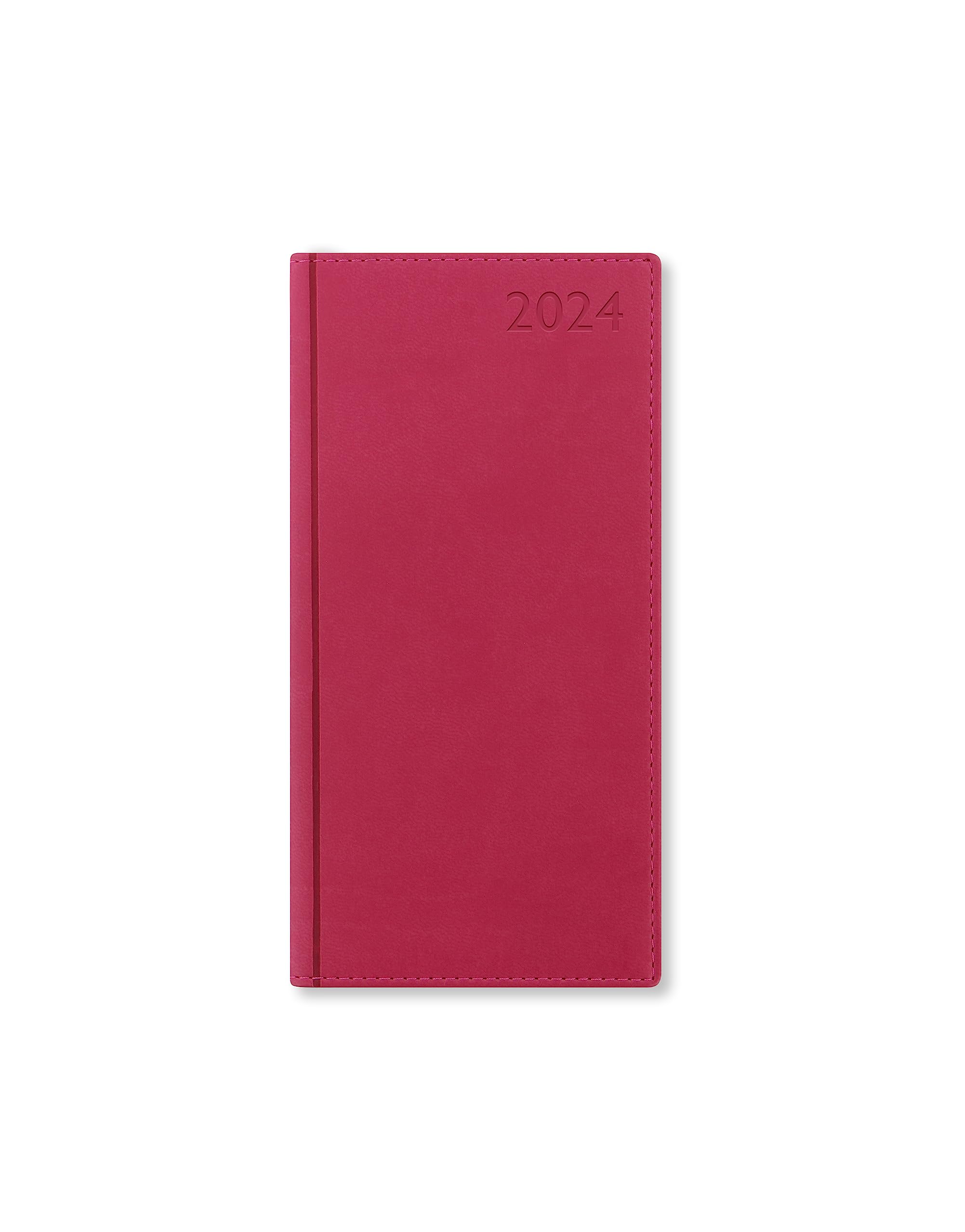 Letts Verona Slim week to view 2024 diary - pink