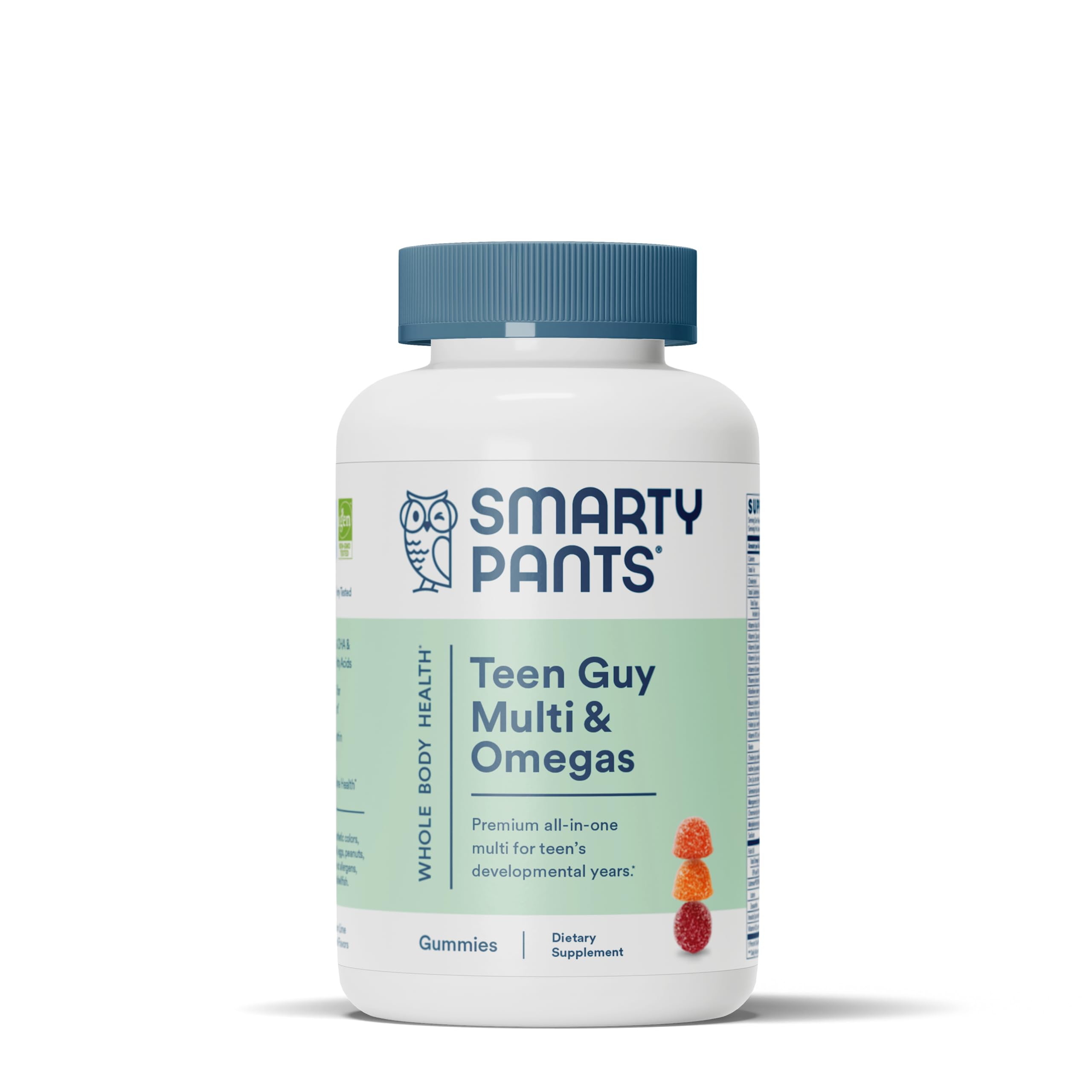 SmartyPants Kids Multivitamin Gummies and Fiber Supplement: Omega 3 Fish Oil (EPA/DHA) & Teen Guy Multivitamin Gummies: Omega 3 Fish Oil (EPA/DHA)