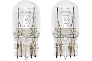 Piumeif (2 Pack) 7443 Brake Light Bulb/Back-Up Reverse Lights T20 W21/5W (Double Wire) fit for 2009-2017 Honda, Toyota, Mazda,ect Many Brands and Models