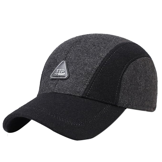 title=WETOO Berretto da Baseball da Uomo Invernale con Paraorecchie Cappellino in Lana