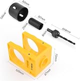 Gunpla Door Lock Installation Kit for Wood Doors 35-45mm Adjustable Deadbolt view 4